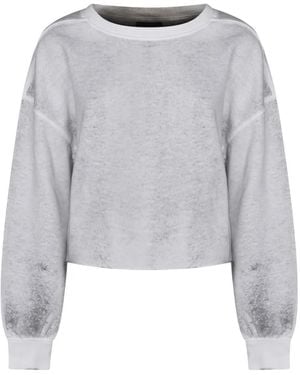 Thom Krom Long-Sleeve Cropped Sweatshirt - Grey