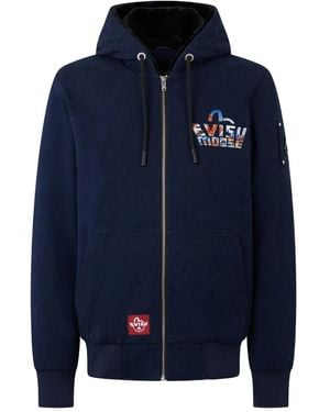 Moose Knuckles X Evisu Hoodie À Fermeture Zippée - Bleu