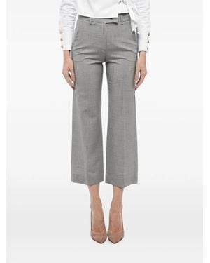 Ql2 Cropped-Hose Mit Bügelfalten - Grau