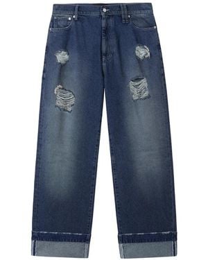Simone Rocha Distressed Jeans - Blue
