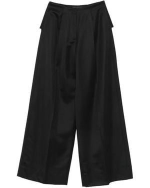 Simone Rocha Bow-Detail Wide-Leg Pants - Black