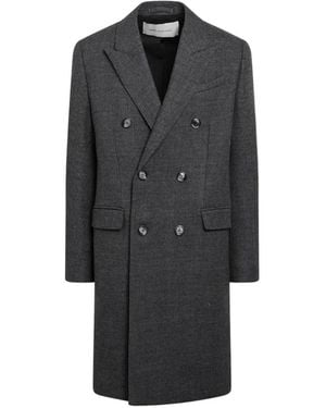 Ami Paris Double-Breasted Coat - Gray