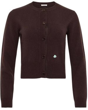 JW Anderson Bestickter Cardigan - Braun