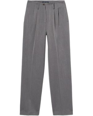 Brooks Brothers Wide-Leg Pleated Trousers - Grey