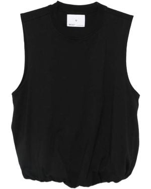 Woc Villena Gathered Top - Black