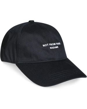 Drole de Monsieur Casquette À Slogan Brodé - Black