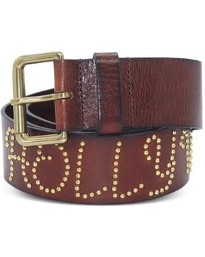 HTC Ceinture Friends Of Hollywood Star En Cuir - Marron