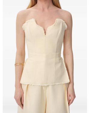 Concepto Fringed corset - Neutro