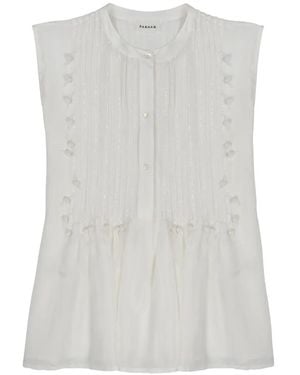 P.A.R.O.S.H. Blusa Con Decorazione - Bianco