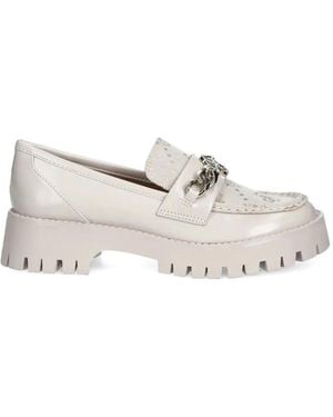 Guess Almer Chain-Detail Loafers - White
