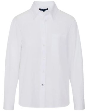 Patrick Assaraf Long-Sleeve Cotton Shirt - White