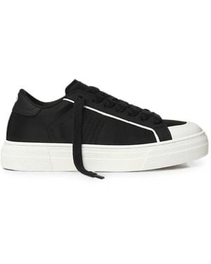 Demna Logo-Print Platform Sneakers - Black