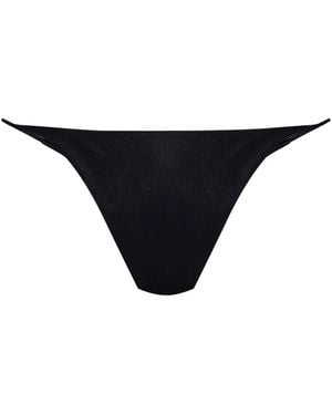 DSquared² Logo-Print Bikini Bottoms - Black
