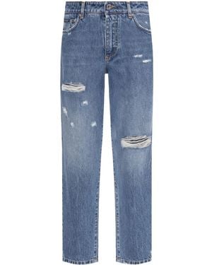 Dolce & Gabbana Jeans Im Distressed-Look - Blau