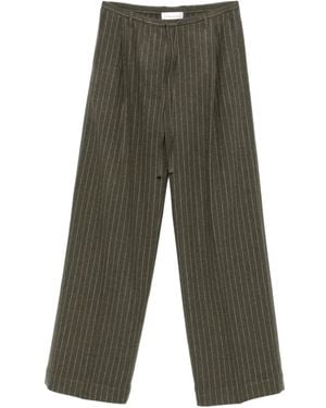 Christian Wijnants Pamir Hose mit Nadelstreifen - Grün