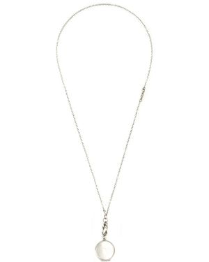 Werkstatt:münchen Long Pendant Necklace - White