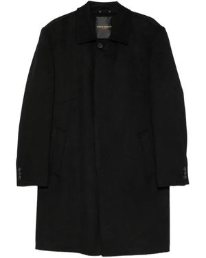 SERGIO MORETTI FIRENZE Single-Breasted Coat - Black