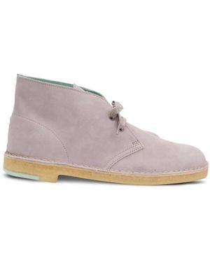 Clarks Suede Desert Boot - Purple