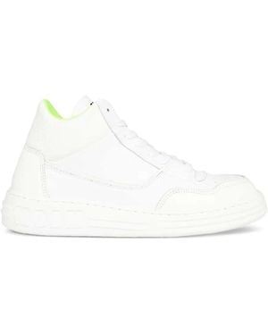 MSGM Leather Sneakers - White
