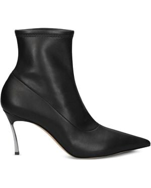 Casadei 80Mm Pointed-Toe Boots - Black