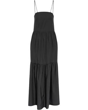 Rag & Bone Saige Poplin-Texture Cotton Dress - Black