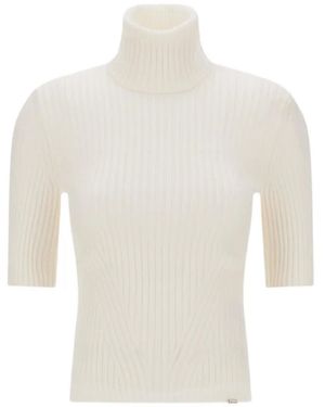 Herno Gerippter Strickpullover - Weiß