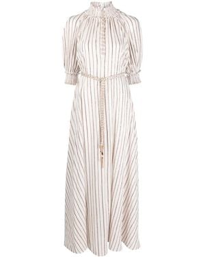 Zimmermann Langes Devi Kleid - Weiß