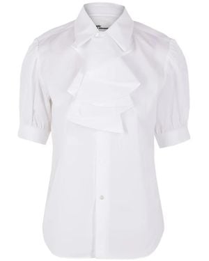 Comme des Garçons Ruffled Shirt - White