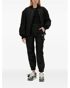 Off-White c/o Virgil Abloh Zip-Up Bomber Jacket - Schwarz