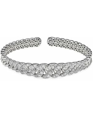 Jewels Aficionado 18Kt Diamond Cuff Bracelet - Metallic