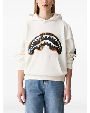 Sprayground Graphic-Print Hoodie - Grey