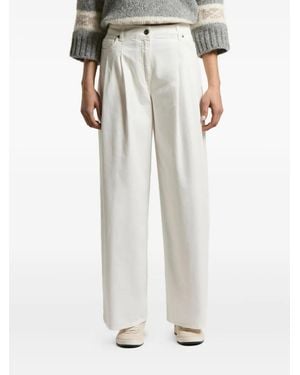 Peserico Jeans Con Pieghe - Bianco