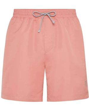Brunello Cucinelli Badeshorts Mit Kordelzug - Pink