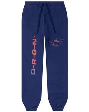 D-R-G-N Origins Bleached Track Pants - Blue