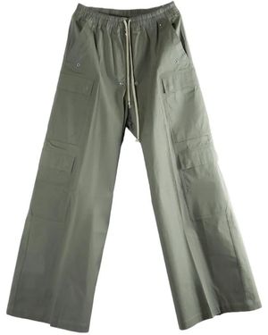 Rick Owens Drawstring-Fastening Cargo Pants - Grey