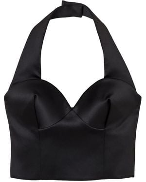 Marc Jacobs Top Con Scollo All'Americana - Nero