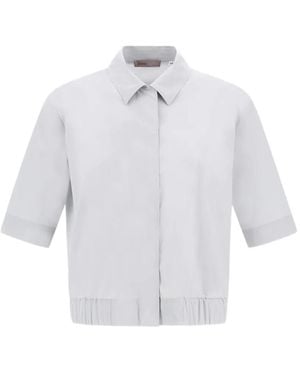Herno Resort Elasticated-Hem Shirt - White