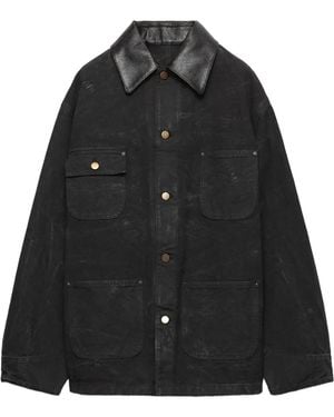 Prada Canvas Oversized Jacket - Black