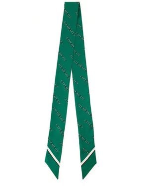 Givenchy Shadow Logo-Print Headband Scarf - Green
