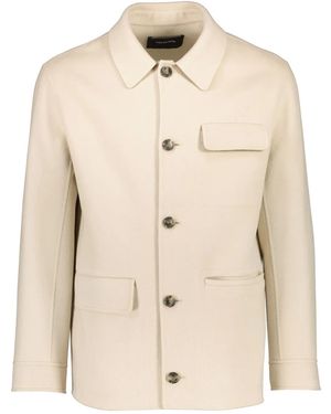 Yves Salomon Wool-Cashmere Shirt Jacket - Natural