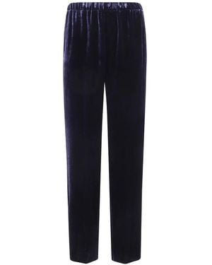 Antonelli Pantalones De Terciopelo Con Bolsillos - Azul