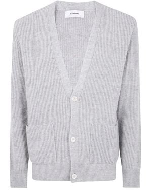 Lardini Gerippter Cardigan - Weiß