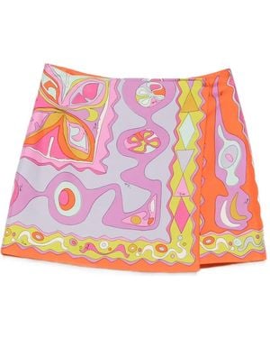 PUCCI Falda Corta Con Estampado Iride - Rosa