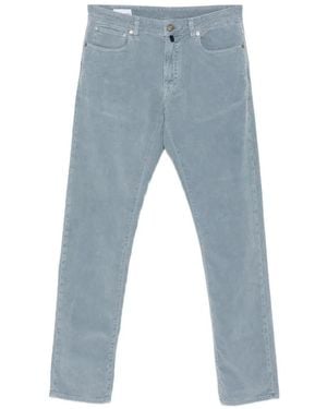 Incotex Corduroy Straight-Leg Pants - Blue