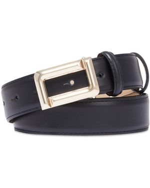 Lancel Angele Leather Belt - Black