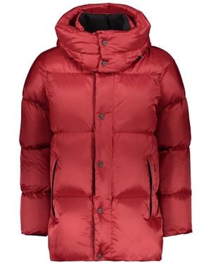 Moorer Plumífero Con Capucha - Rojo