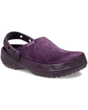 Crocs™ Classic Crafted Velvet Clog Sandals - Purple