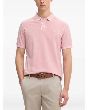 Marc O' Polo Logo-Embroidered Piqué Polo Shirt - Pink
