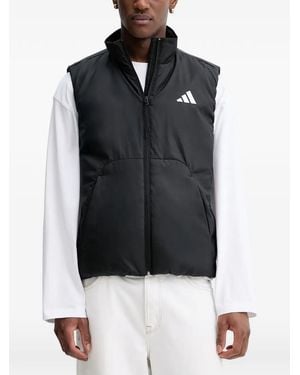 adidas City Tech Climawarm Logo Stripe Gilet - Black