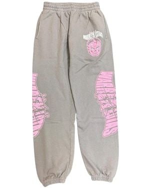 Warren Lotas Mask Logo Track Trousers - Grey